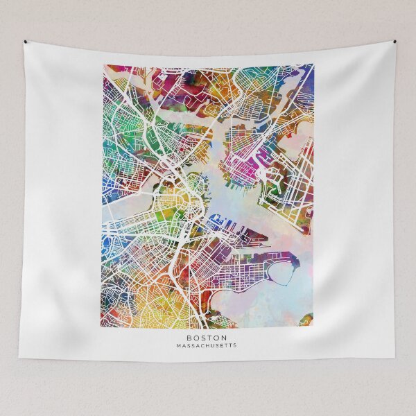 Item preview, Boston Massachusetts Street Map designed and sold by ArtPrints.