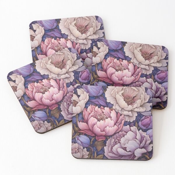 Item preview, Lavender and Pink Peonies  designed and sold by HeartShapeLove.