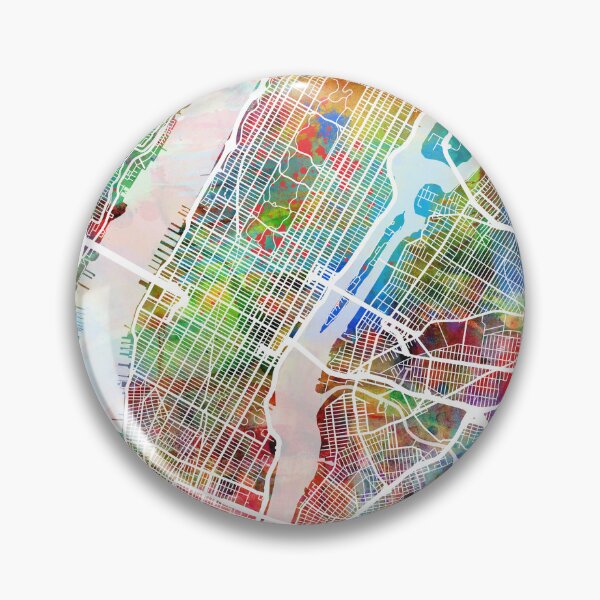 Artikelvorschau, New York City Street Map entworfen und verkauft von ArtPrints.