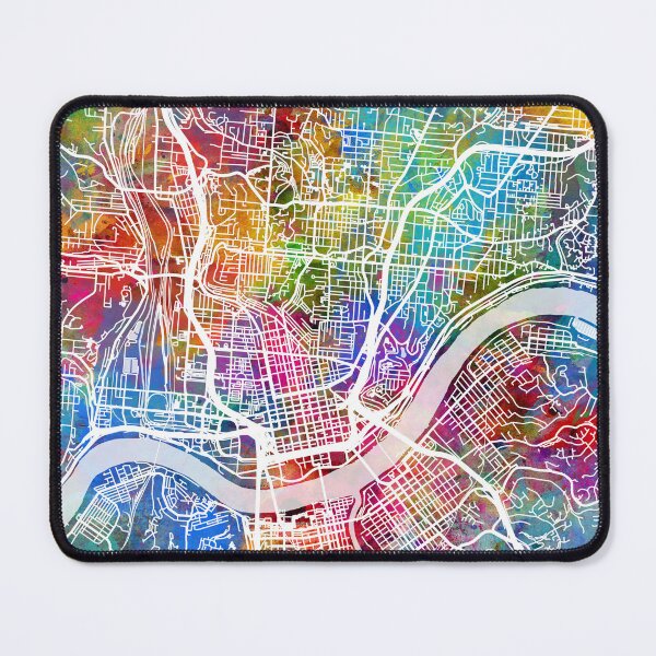 Item preview, Cincinnati Ohio City Map designed and sold by ArtPrints.