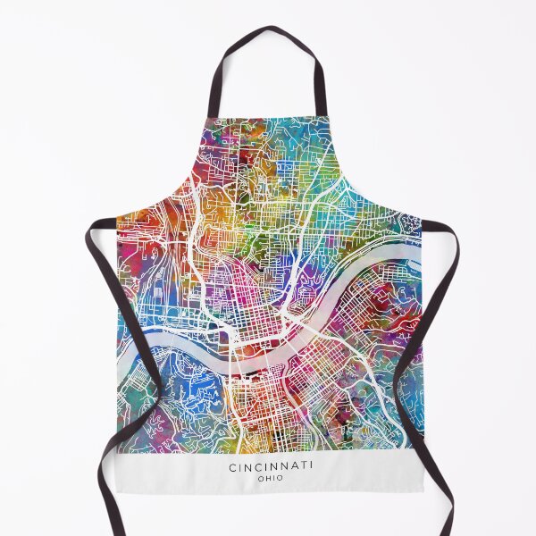 Item preview, Cincinnati Ohio City Map designed and sold by ArtPrints.