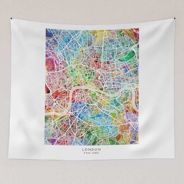 Item preview, London England Street Map designed and sold by ArtPrints.