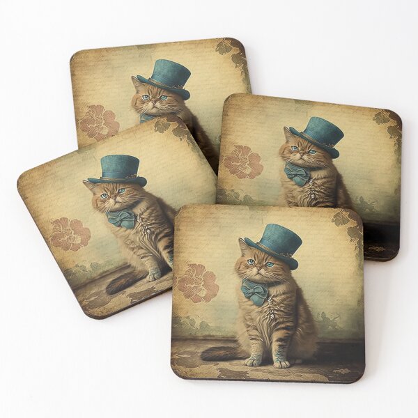 Item preview, Victorian Gentleman Cat designed and sold by vintagetimeco.