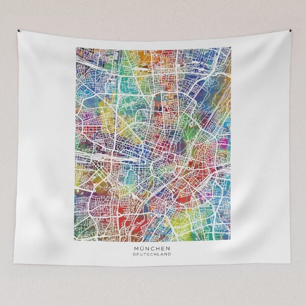 Item preview, Munich Germany City Map designed and sold by ArtPrints.