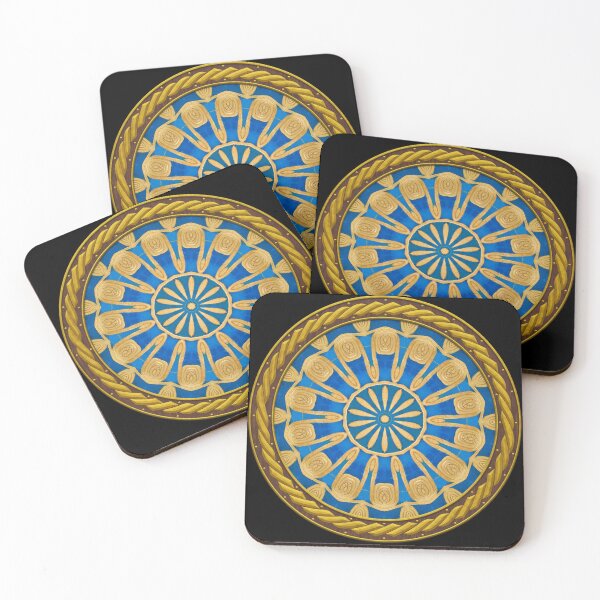 Item preview, Kaleidoscope New Kingdom Geometric Tile in Celtic Circle Frame 48 designed and sold by Swabcraft.