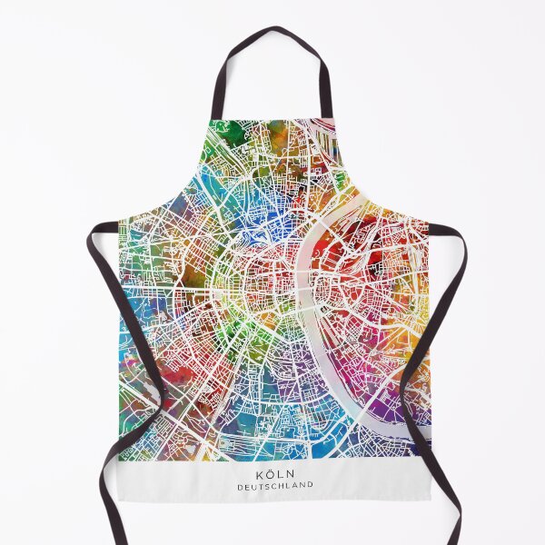 Item preview, Cologne Germany City Map designed and sold by ArtPrints.
