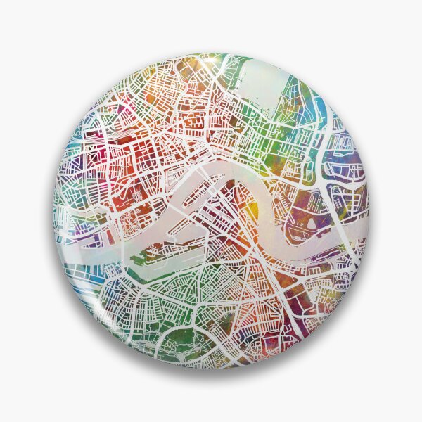 Artikelvorschau, Rotterdam Netherlands City Map entworfen und verkauft von ArtPrints.