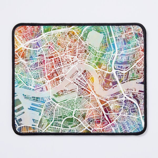 Artikelvorschau, Rotterdam Netherlands City Map entworfen und verkauft von ArtPrints.