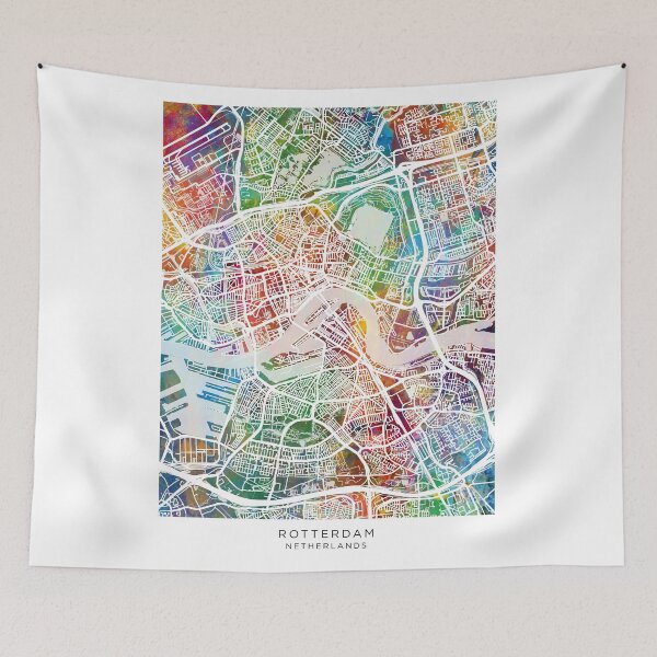Item preview, Rotterdam Netherlands City Map designed and sold by ArtPrints.