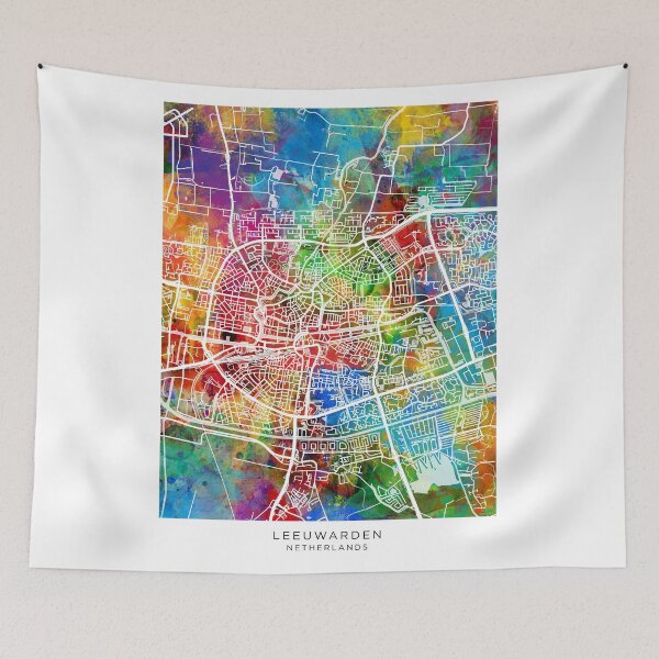 Item preview, Leeuwarden Netherlands City Map designed and sold by ArtPrints.