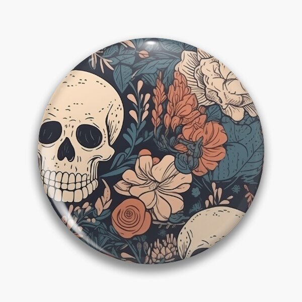 Item preview, skulls and flowers pattern designed and sold by Imparable.