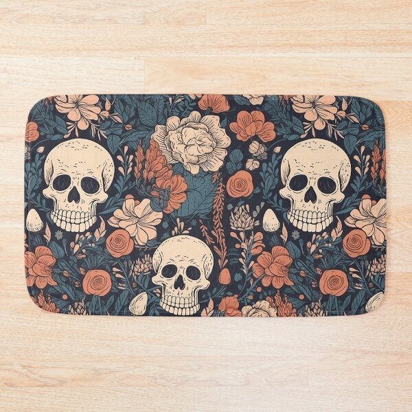 Item preview, skulls and flowers pattern designed and sold by Imparable.