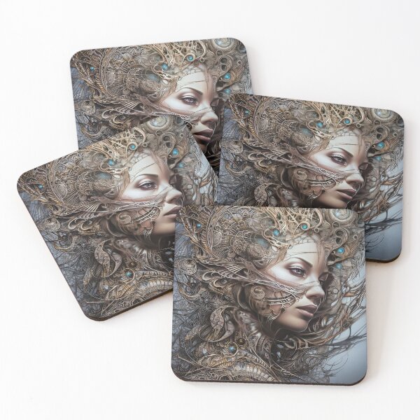 Item preview, the princess of the observers-bold styles-dreamy mood-madness-abstract-detailed-epic-painterly designed and sold by Hermossa-Art.
