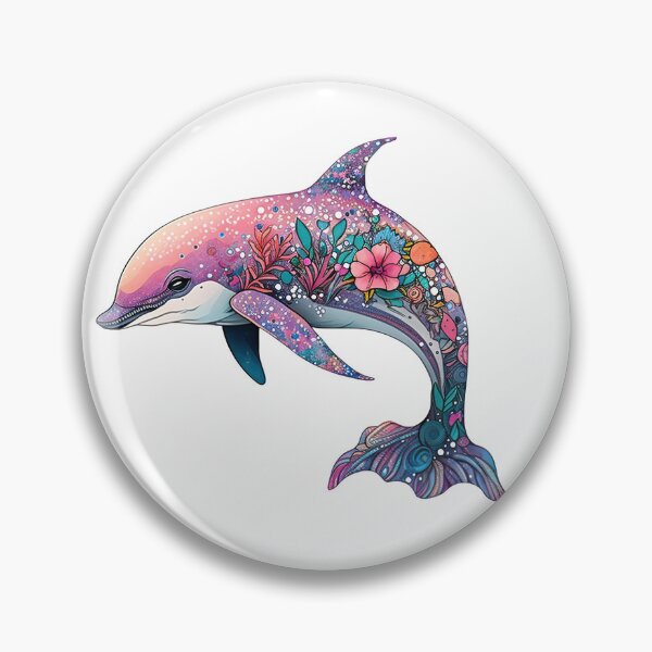 Item preview, Boho dolphin designed and sold by kosmicwoman.