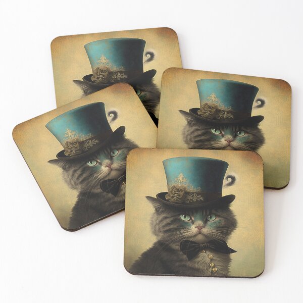 Item preview, Vintage Gentleman Cat Portrait designed and sold by vintagetimeco.