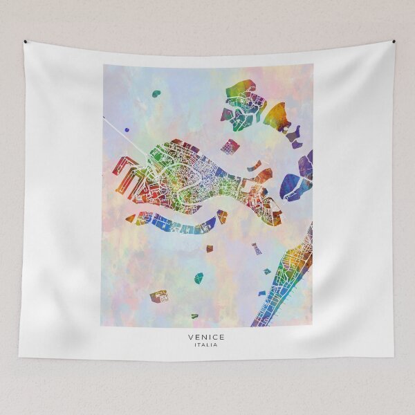 Item preview, Venice Italy City Map designed and sold by ArtPrints.