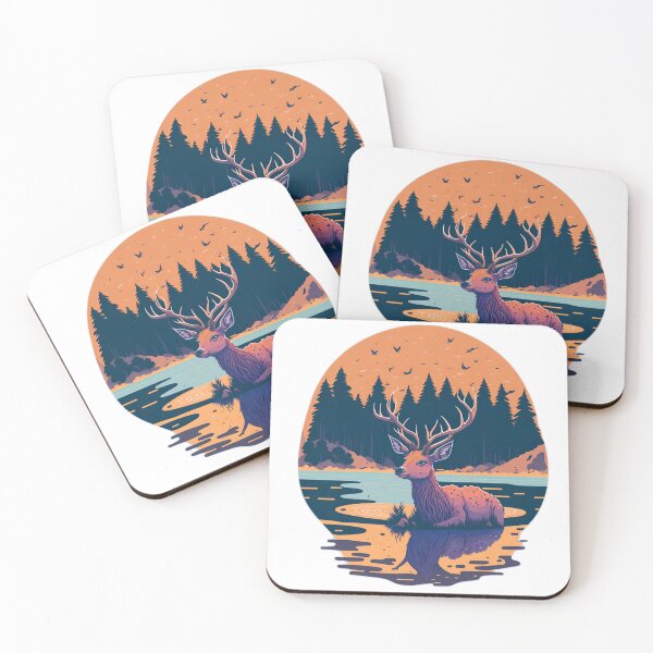 Item preview, Dreamy Wildlife Delight: Cute Deer in Studio Ghibli Style designed and sold by RedArtG09.