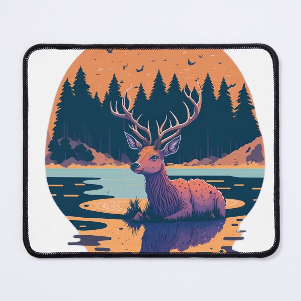 Item preview, Dreamy Wildlife Delight: Cute Deer in Studio Ghibli Style designed and sold by RedArtG09.