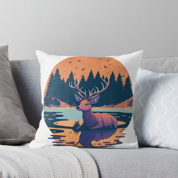 Item preview, Dreamy Wildlife Delight: Cute Deer in Studio Ghibli Style designed and sold by RedArtG09.