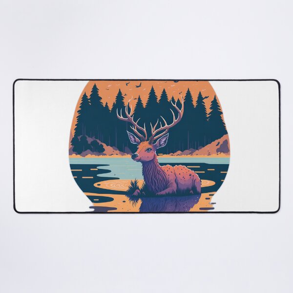 Item preview, Dreamy Wildlife Delight: Cute Deer in Studio Ghibli Style designed and sold by RedArtG09.