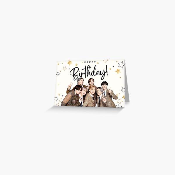 Item preview, BTS KPOP BIRTHDAY CARD designed and sold by Maya Francis.