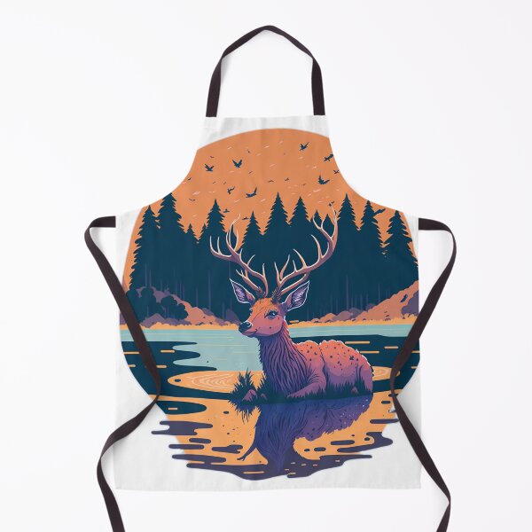 Item preview, Dreamy Wildlife Delight: Cute Deer in Studio Ghibli Style designed and sold by RedArtG09.