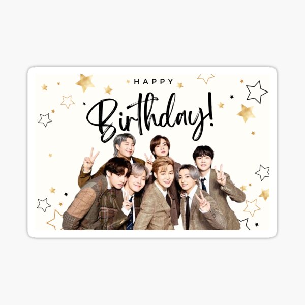 Item preview, BTS KPOP BIRTHDAY CARD designed and sold by Maya Francis.