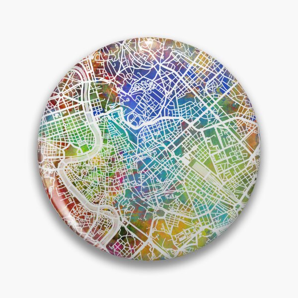 Artikelvorschau, Rome Italy City Map entworfen und verkauft von ArtPrints.