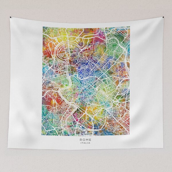 Item preview, Rome Italy City Map designed and sold by ArtPrints.