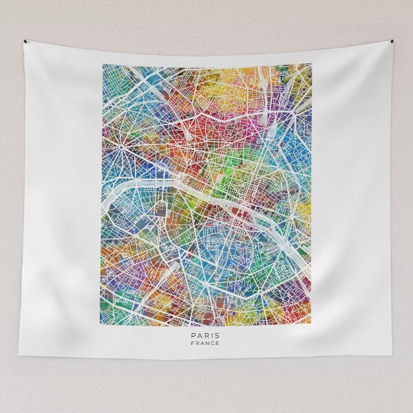 Item preview, Paris France City Map designed and sold by ArtPrints.