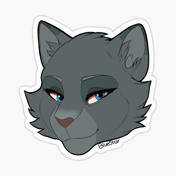 Bluestar Warrior Cats Sticker for Sale by PureSpiritFlowr