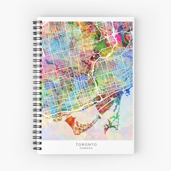 Item preview, Toronto Street Map designed and sold by ArtPrints.
