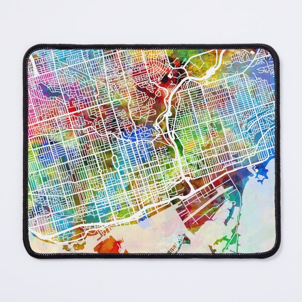 Item preview, Toronto Street Map designed and sold by ArtPrints.