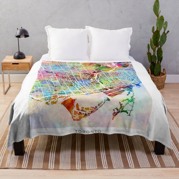 Item preview, Toronto Street Map designed and sold by ArtPrints.