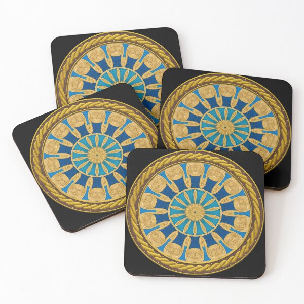 Item preview, Kaleidoscope New Kingdom Geometric Tile in Celtic Circle Frame 56 designed and sold by Swabcraft.