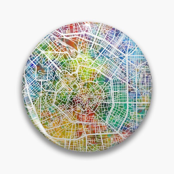 Artikelvorschau, Milan Italy City Map entworfen und verkauft von ArtPrints.