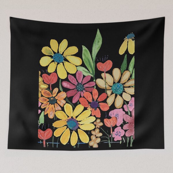 Artikelvorschau, „Glückliche Aquarellblumen im Mai“ von SalsySafrano. entworfen und verkauft von SalsySafrano.
