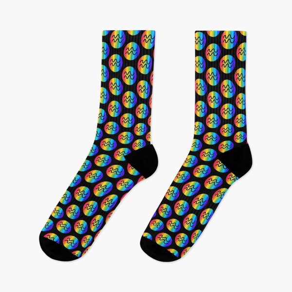 Item preview, Aquarius Zodiac Horoscope Sign Queer Gay Pride Rainbow Flag designed and sold by navalles34.