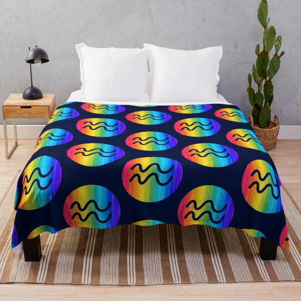 Item preview, Aquarius Zodiac Horoscope Sign Queer Gay Pride Rainbow Flag designed and sold by navalles34.