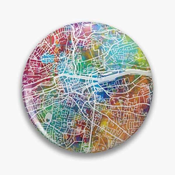 Artikelvorschau, Cork Ireland City Map entworfen und verkauft von ArtPrints.