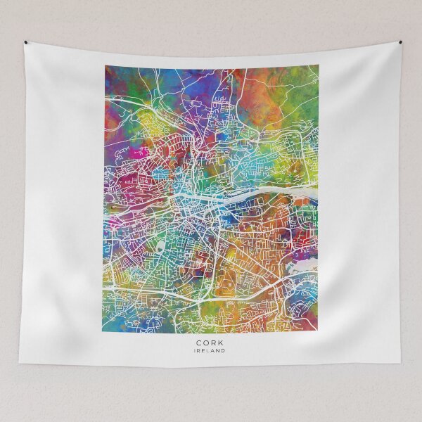 Item preview, Cork Ireland City Map designed and sold by ArtPrints.