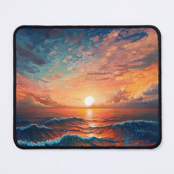 Item preview, Pixel Storm Sunset with Detail Ocean and Clouds - Digital Art designed and sold by SnoopyTF.