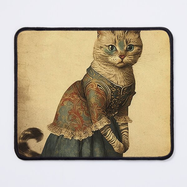 Item preview, Vintage Lady Cat Portrait designed and sold by vintagetimeco.