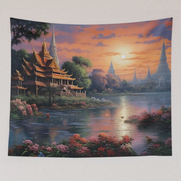 Item preview, The temples in beautiful place surroundings No.1 designed and sold by joyandoman.