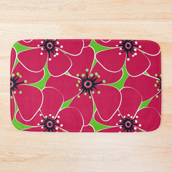 Item preview, Vivid Blooms on bright green bg designed and sold by Olena Kovalova Design.