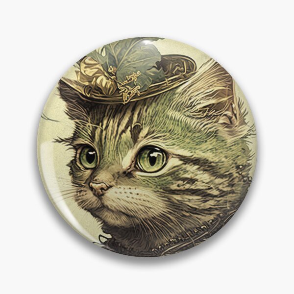 Item preview, Vintage Victorian Steampunk Cat Portrait designed and sold by vintagetimeco.