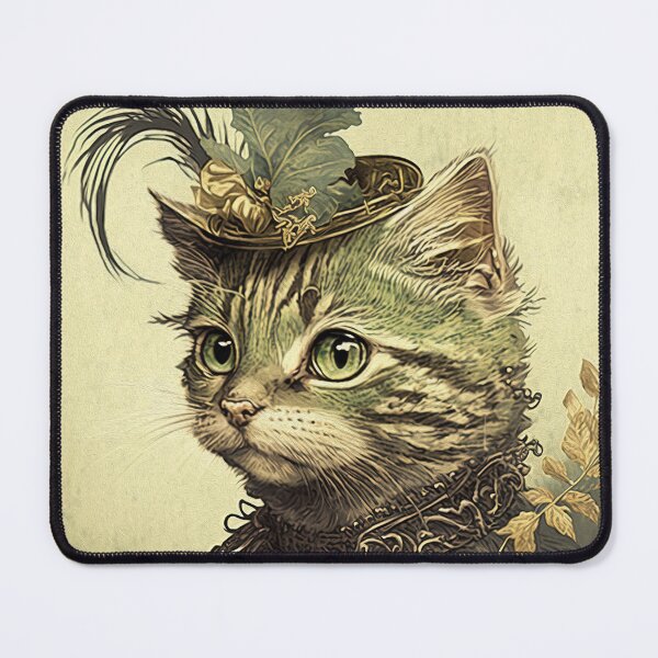 Item preview, Vintage Victorian Steampunk Cat Portrait designed and sold by vintagetimeco.