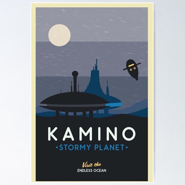 Item preview, Kamino Stormy Planet Poster designed and sold by prestonsmit.