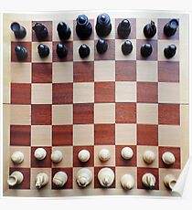  Chessboard, chess pieces Poster
