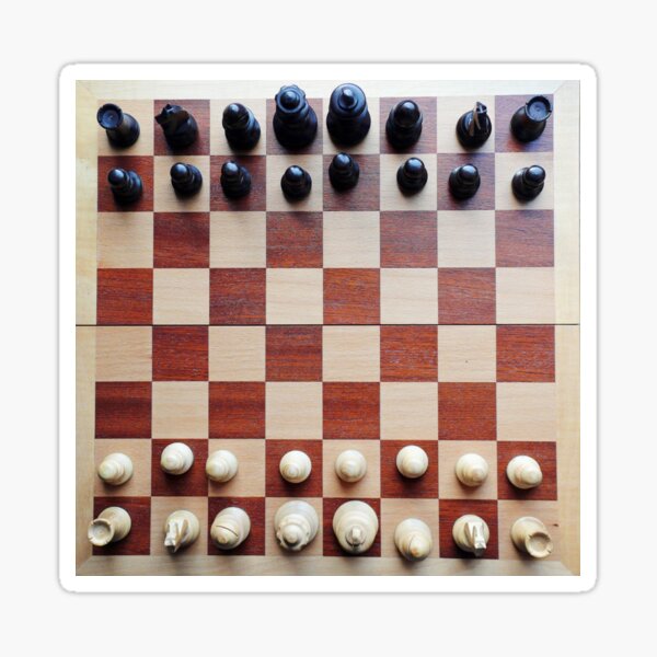 Chessboard, chess pieces Sticker